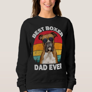 Mens Boxer Dad Daddy Vintage Boxer Dog Owner Men Sweatshirt