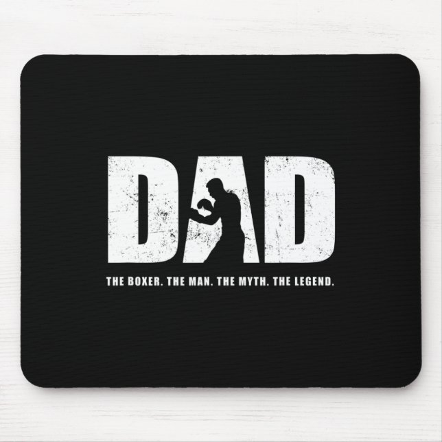 Mens Boxing Dad Boxing  Mouse Mat (Front)