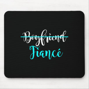 Mens boyfriend fiance couple engagement engaged mouse mat