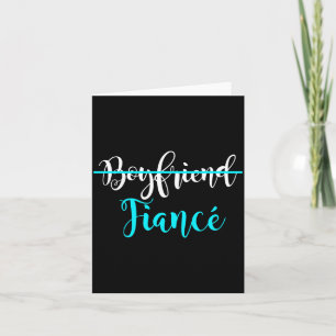 Mens Boyfriend Future Husband Couple Engagement Card