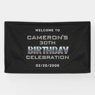 Men's Boy's Birthday Banner