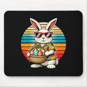 Mens Boys Easter Retro Bunny Egg Funny Easter Men Mouse Mat