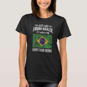 Mens Brazil Proud Brazilians Brazilian Roots Ameri T-Shirt