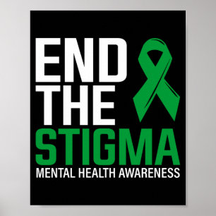 Mens breaking chains of stigma end the stigma poster
