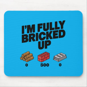 Mens Bricked Up 0 500 0 Funny Saying Quote Women Mouse Mat