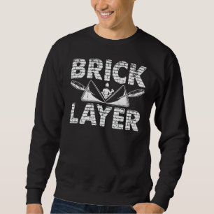 Mens Bricklayer Brick Mason Masons Masonry Brick Sweatshirt