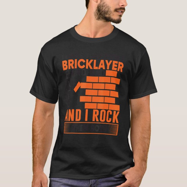 Mens Bricklayer Mens Bricklayer  Bricklayer Dad 1 T-Shirt (Front)