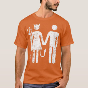 Mens Bride Groom Boyfriend Girlfriend She Devil Ma T-Shirt