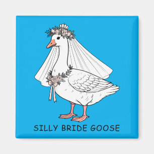 Mens Bride To Be Wedding Silly Bride Goose Gettin Magnet