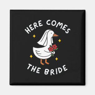 Mens bride to be wedding silly bride goose gettin' magnet