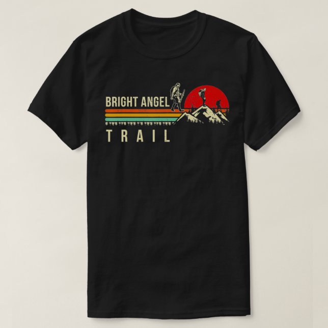 Mens Bright Angel Trail Grand Canyon Hiking Gift D T-Shirt (Design Front)