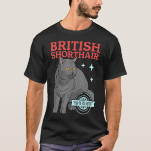Mens British Shorthair Dad Cat Owner British Short T-Shirt