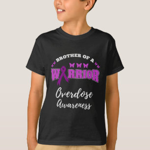 Mens Brother Of A Warrior Overdose Awareness  T-Shirt