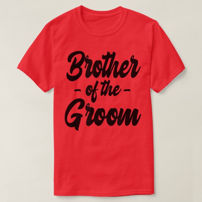 Mens Brother Of The Groom Bachelor Matching Group  T-Shirt (Design Front)