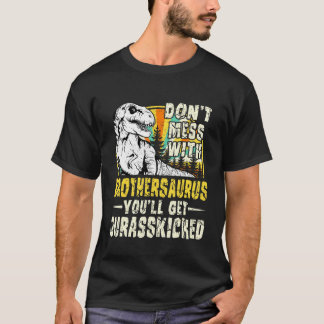 Mens Brother Rex Saurus Papasaurus Dinosaurs Men F T-Shirt