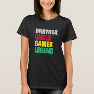 Mens Brother Uncle Gamer Legend Favorite Best Game T-Shirt