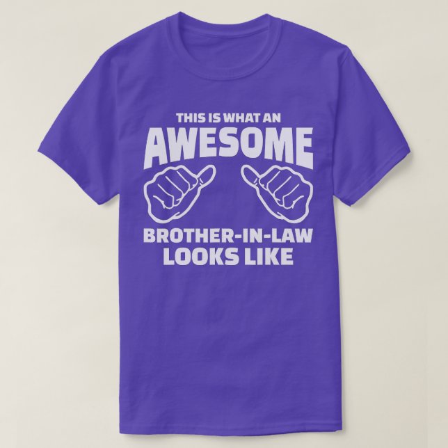 Mens BrotherInLaw Gift Awesome BrotherInLaw T-Shirt (Design Front)