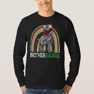Mens Brothersaurus Rex  Rainbow Brother Saurus Fam T-Shirt