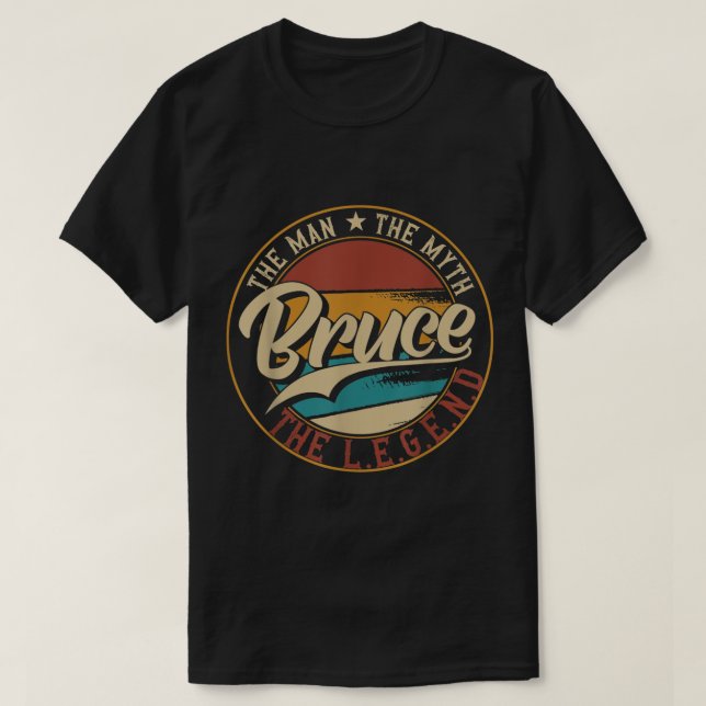 Mens Bruce The man the myth the legend  T-Shirt (Design Front)