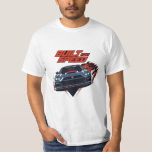 Men's Built for Speed Sports Car Racing T-Shirt