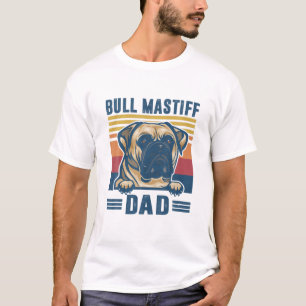 Mens Bull Mastiff Dad Father Retro Bull Mastiff Gi T-Shirt