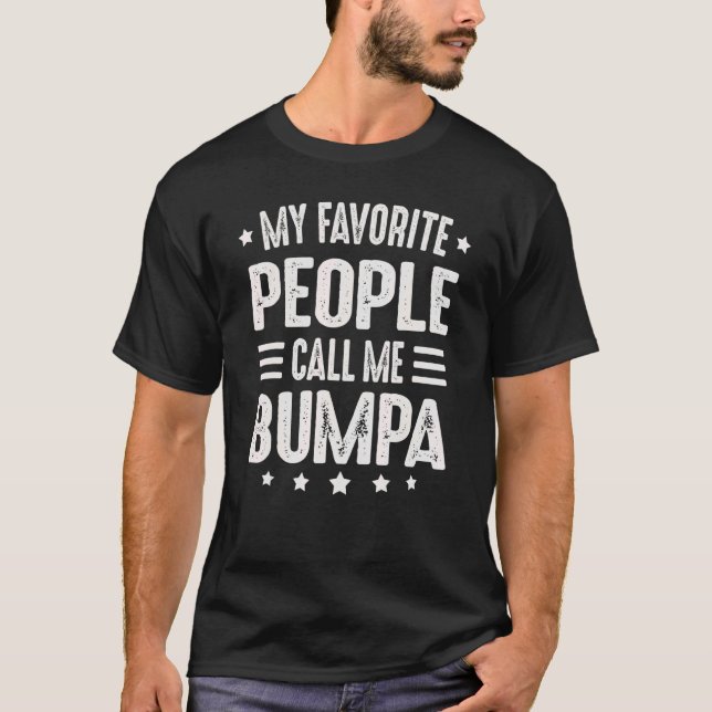 Mens Bumpa Fathers Day For Men My Favourite People T-Shirt (Front)