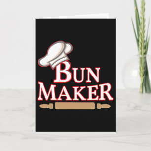 Men's Bun Maker Halloween Couple Costumes Card