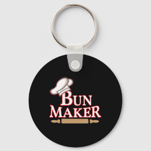 Men's Bun Maker Halloween Couple Costumes Key Ring