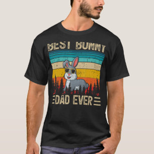 Mens Bunny Vintage  Best Bunny Dad Ever Father's D T-Shirt
