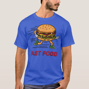 Mens Burger Cooking Funny Fast Food Burger Lover T-Shirt