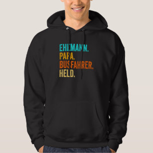 Mens Bus Driver Dad Father Bus Coach School Bus Hoodie
