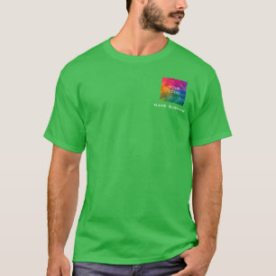 Men's Business Your Logo Here Promotional Employee T-Shirt