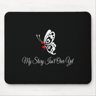 Mens Butterfly Semicolon Shirt May Mental Health Mouse Mat