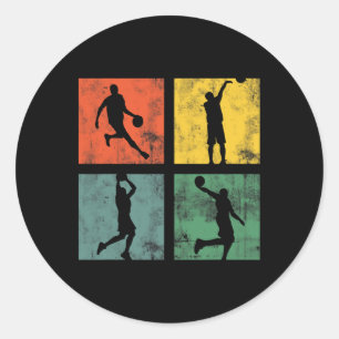 Mens Bysketbyll Player Fun For Bysketbyll Players  Classic Round Sticker