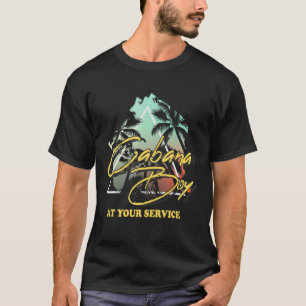 Mens Cabana Boy At Your Service Travel Summer Fun T-Shirt