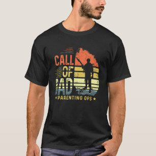 Mens Call Of Dad Parenting Ops For Men Gamer T-Shirt