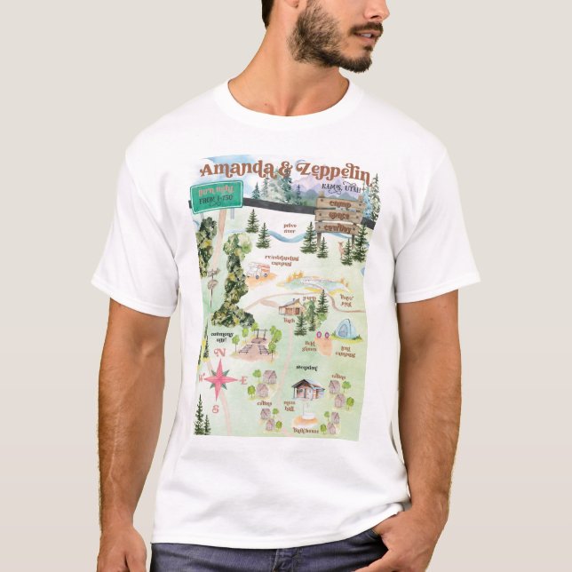 men's camp map shirt (Front)