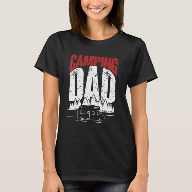 Mens Camping Dad  Camper Caravan  Camping 2 T-Shirt (Front)
