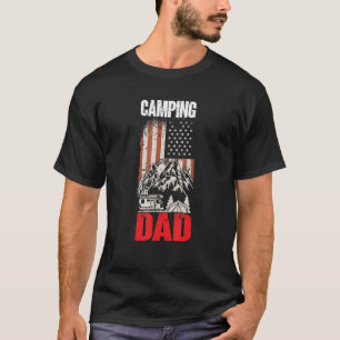 Mens Camping Dad Camper Caravan Camping 9 T-Shirt
