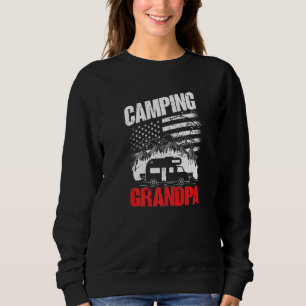 Mens Camping Grandpa Camper Caravan Camping 5 Sweatshirt