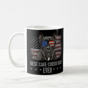 Mens Cane Corso Best Dog Dad Ever Retro USA Americ Coffee Mug