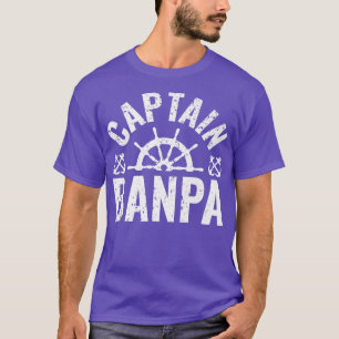 Mens Captain Banpa Boat Owner Lake Boating Father' T-Shirt