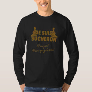 Mens Car Je Le Peux  Chainsaw Chain Saw T-Shirt