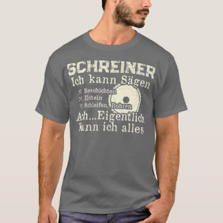 Mens Carpenters Woodworm Hobby Craftsman Furniture T-Shirt
