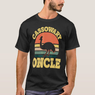 Mens Cassowary Oncle Cute Cassowary Party French U T-Shirt