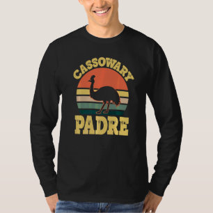 Mens Cassowary Padre Cute Cassowary Party Spanish  T-Shirt