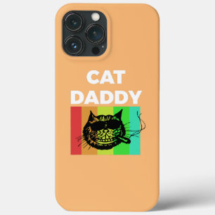 Mens Cat Daddy Cat Dad Kitten Pet Father Father's iPhone 13 Pro Max Case