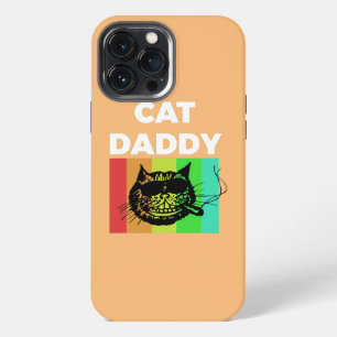 Mens Cat Daddy Cat Dad Kitten Pet Father Father's iPhone 13 Pro Max Case