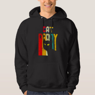 Mens Cat Daddy Men Vintage Retro Black Cats Dad Fa Hoodie