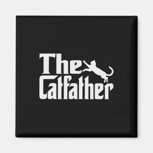 Mens Cat Father Kitty Dad Fathers Day Meow Feline Magnet